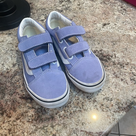 Vans Old Skool V Skate Shoe - Little Kid - Blue - Picture 1 of 3